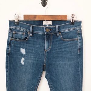 Distressed Ankle Jeans